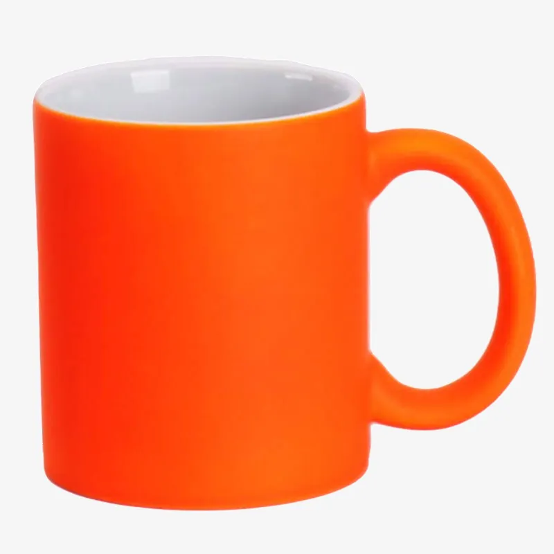 Taza 11 Oz fluorescente de color Naranja para sublimar