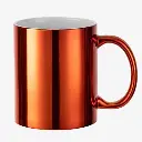 Taza de colores plateados para sublimar 11 oz color rojo