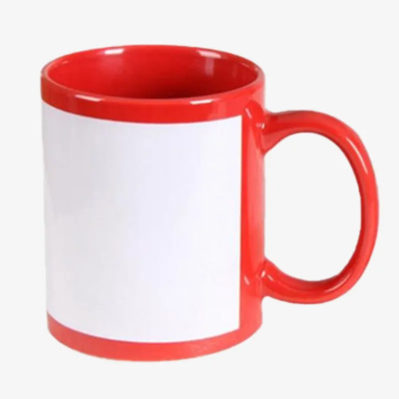 Taza 11oz luminosas de color Rojo para sublimar