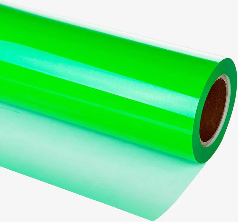 Vinilo luminoso de transferencia de calor (corte textil) Verde