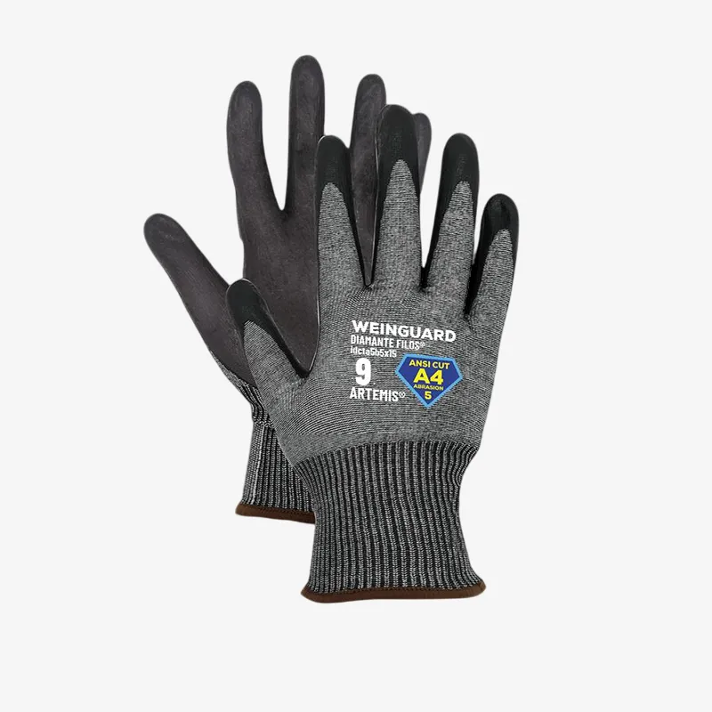 Guantes de Corte color gris recubierto de Nitrilo A4 Talla 10