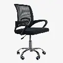 Silla de Oficina negra de malla Ergonómica