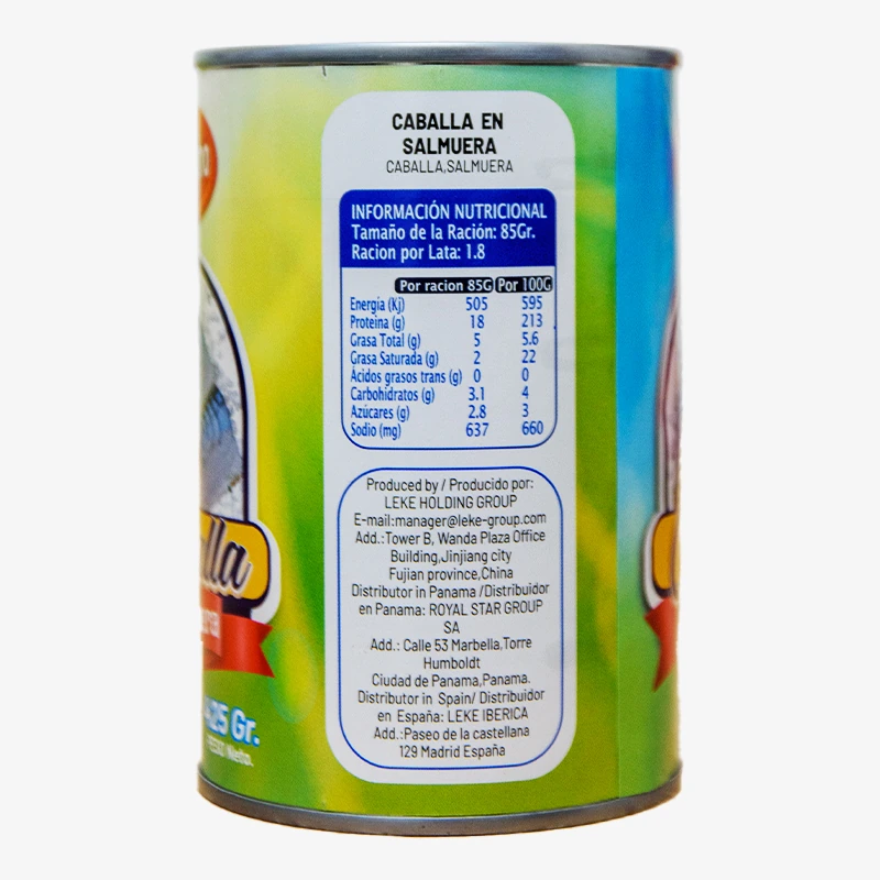 Caballa al natural  425g