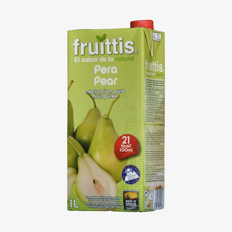 Caja de jugo marca Fruittis sabor Pera, 1 Litro
