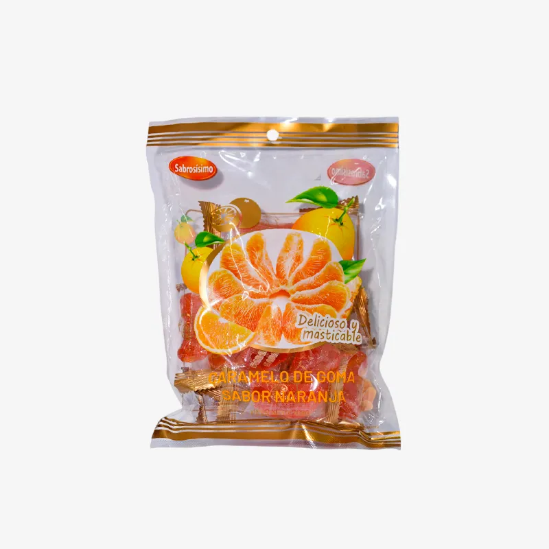 Caramelos de goma de naranja