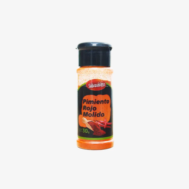 Pimiento rojo polvo 30g (pomo)