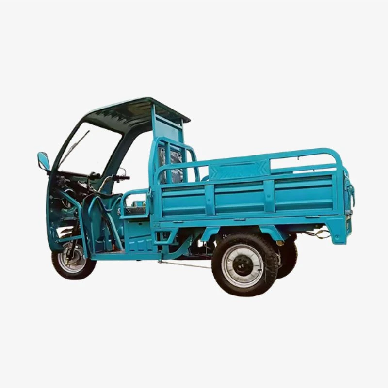 Triciclo de carga con techo