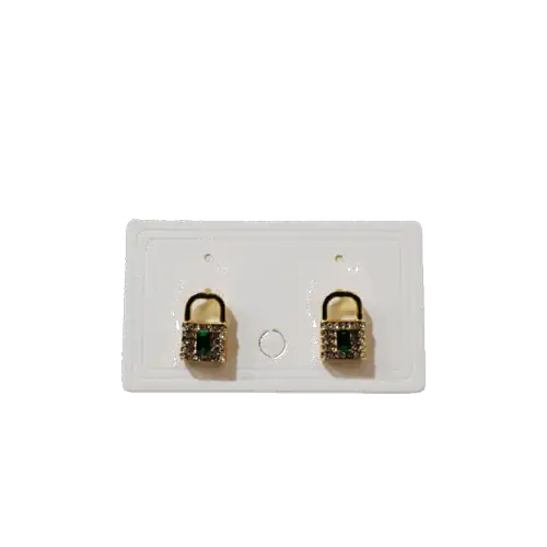 Arete con esmeralda "Lockve"