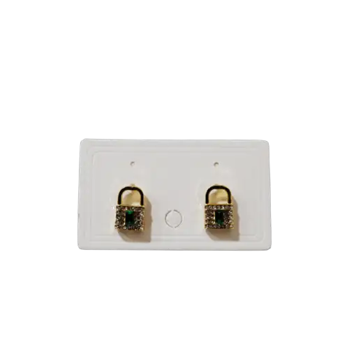 Arete con esmeralda "Lockve"