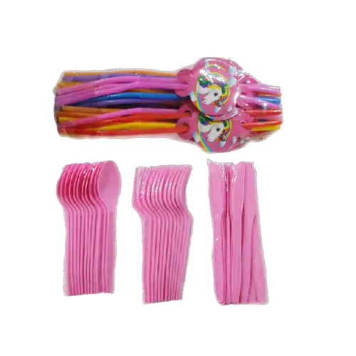 Set de artículos para fiesta (temática unicornio)