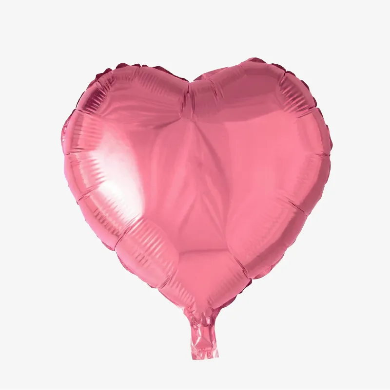 Globo con forma de corazón de varios colores