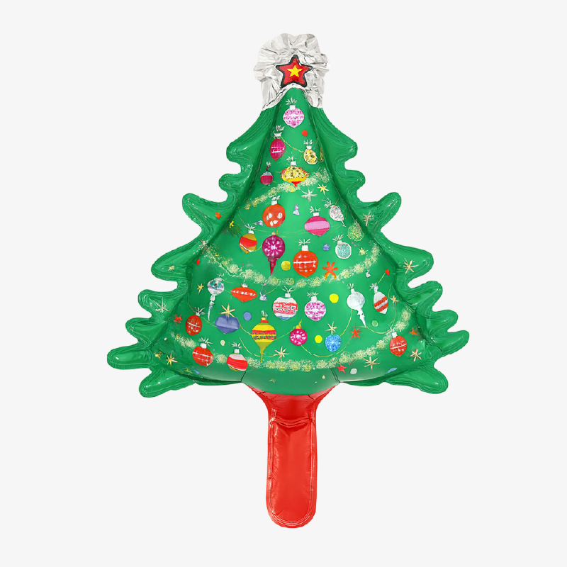 Globo con forma de árbol de navidad