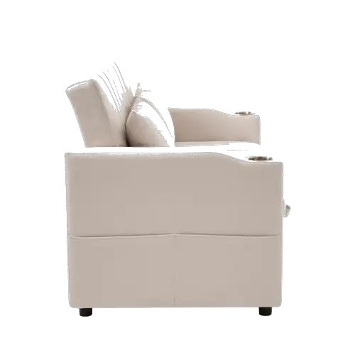 Sofá cama de 2 plazas blanco