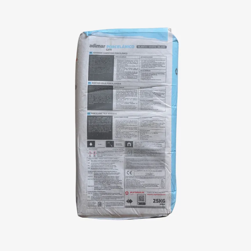 ADHESIVO CEMENTOSO ADIMAR PORCELANICO BLANCO TIPO C2TE (EN 12004-1)(SACOS DE 25 KG)