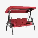 Silla columpio para jardín Roja 2.05*1.35*1.96m