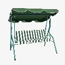 Silla columpio para jardín Verde 1.82*0.57*0.3m