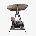 Silla columpio para jardín Beige 1.85*1.6*1.2m