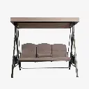  Silla columpio para jardín Beige 2*1.85*1.2m 