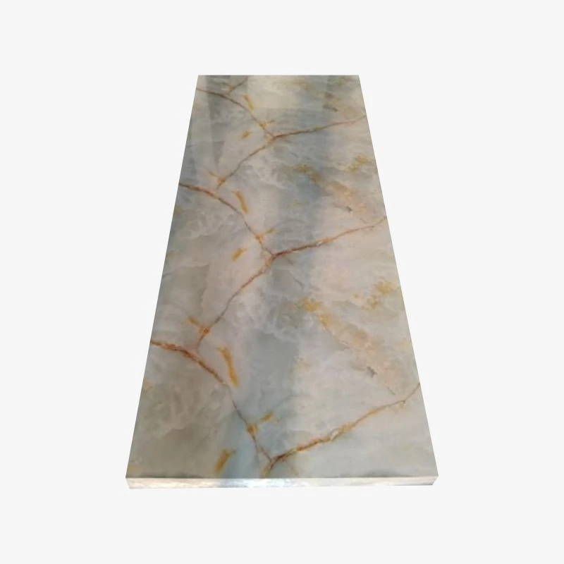 Lámina de PVC impermeabilizante con diseño de mármol