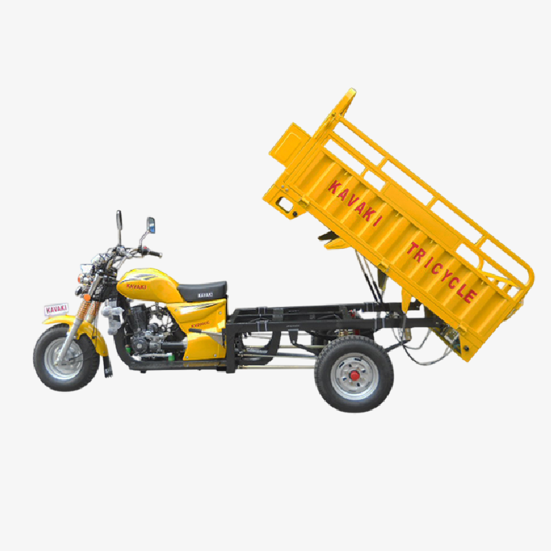 Triciclo de combustible con toldo