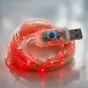 Luces LED decorativas de color rojo (10m) Modernas 