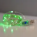 Luces LED decorativas de color verde (10m) Modernas