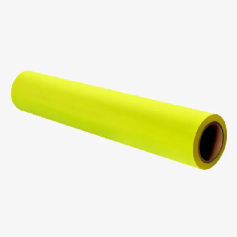 Vinilo de corte textil efecto luminoso de transferencia de calor amarillo 0,50m*25m