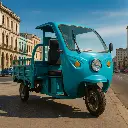 Triciclo Eléctrico de carga con cabina
