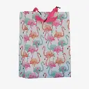 Bolsa de regalos con diseño de flamencos (mediana) ZD001B