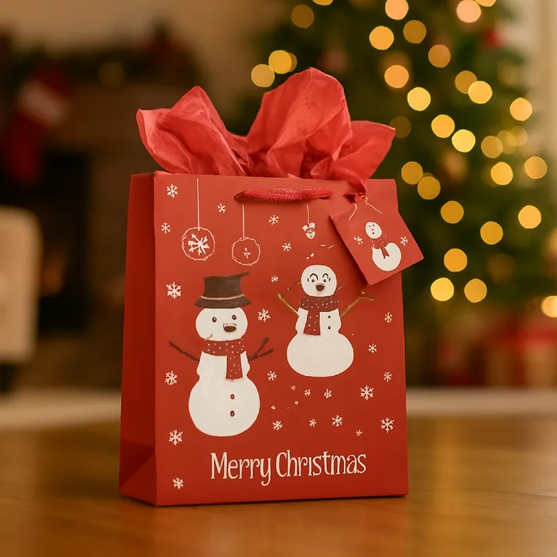 Bolsa de regalos Muñeco de nieve (estándar) ZD025B