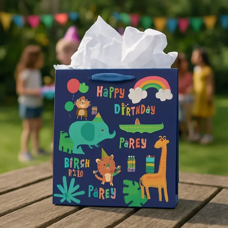 Bolsa de regalos con animales (grande) ZD030A