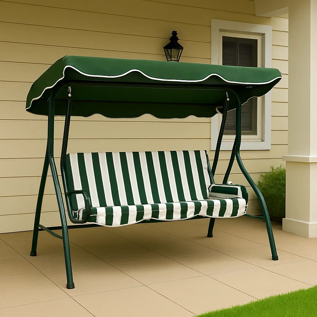 Silla columpio para jardín Verde 1.82*0.57*0.3m