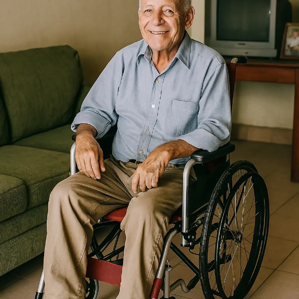  Silla de ruedas plegable