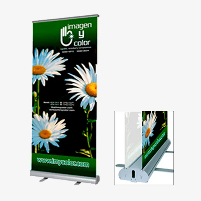 Sistema de montaje para vallas publicitarias tipo Roll On