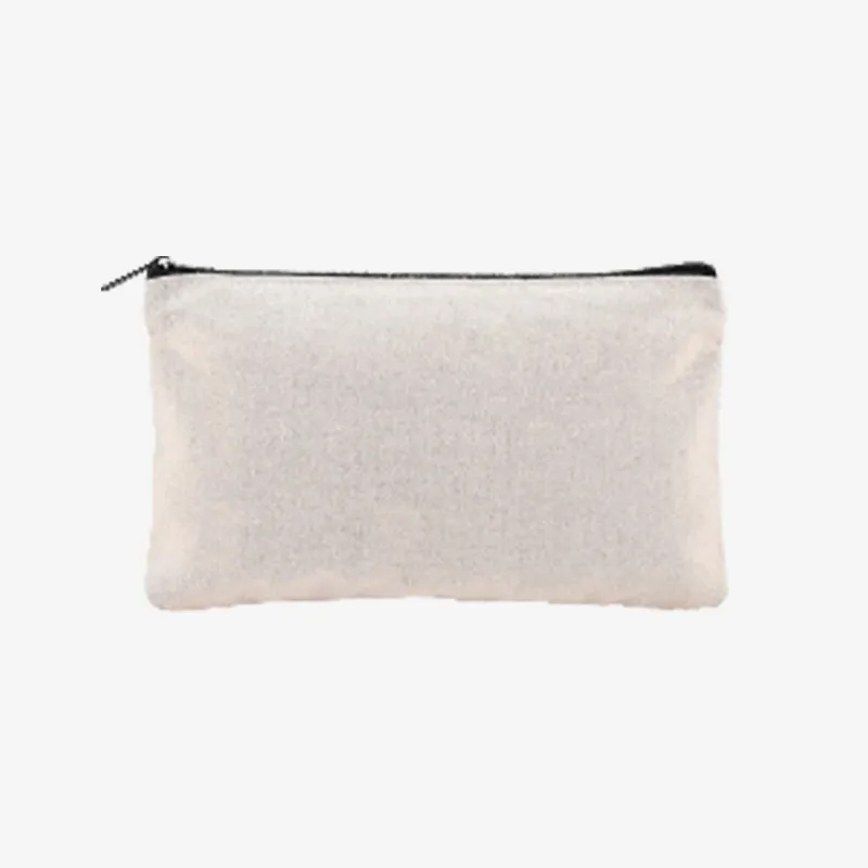 Bolsa de Lona con Cremallera de Polyester y Algodón para Sublimación