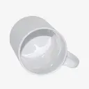 Taza blanca de ceramica