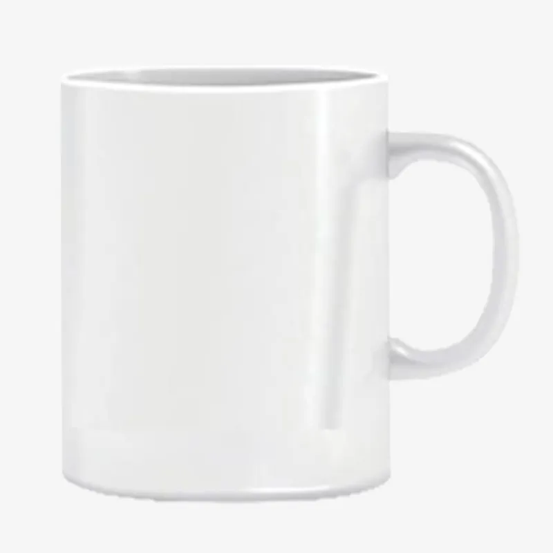 Taza blanca de ceramica