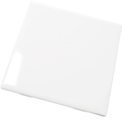 [NH13AZBLMD] Azulejo Mediano Esmaltado de Cerámica Blanco, para Sublimación