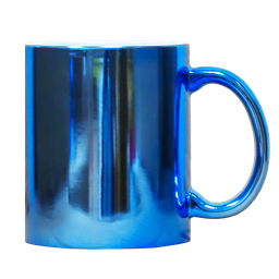 [NH13TP11AZ48] Taza 11 oz efecto espejo color azul