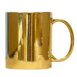 [NH13TP11DO48] Taza 11 oz efecto espejo color dorado