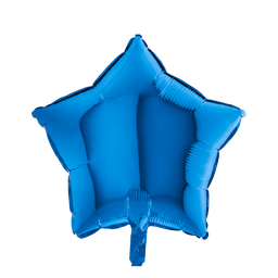[NH09GPAE2000AZ] Globo en forma de estrella Azul