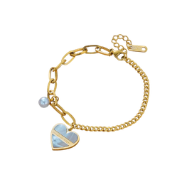 [NH09PA800] Pulsera con dije de corazón "Moderna"