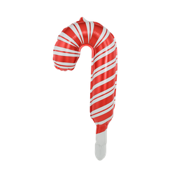 [NH09GFB2000] Globo en forma de bastón de caramelo