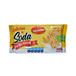 [NH07GSM400G12] Galletas de Soda con Sal Marina 400g