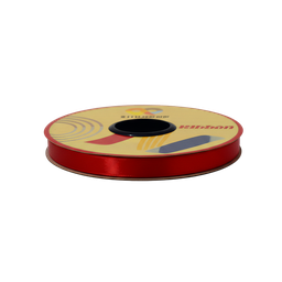 [NH09C250RJ] Cinta de satén CF8026  (1.2 cm x 30 yardas) Roja