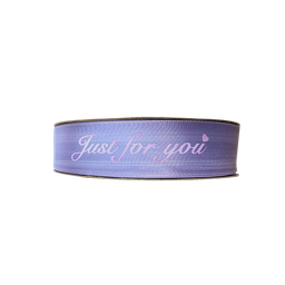 [NH09C150MLV] Cinta de satén JUST FOR YOU  CF8030(2,5 cmx 50 yardas) Malva