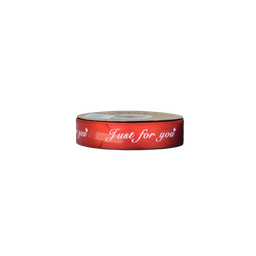 [NH09C150RJ] Cinta de satén JUST FOR YOU  CF8030 (2,5 cmx 50 yardas) Roja