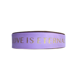 [NH09C-150MV] Cinta de satén LOVE IN ETERNAL CF8027(2,5 cm x 50 yardas) Malva