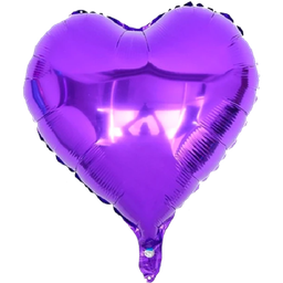 [NH09GPAC2000MDO] Globo con forma de corazón Morado