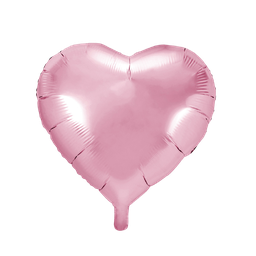 [NH09GPAC2000RSC] Globo con forma de corazón Rosado claro